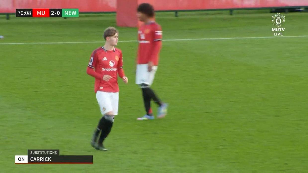 小卡里克曼联U18演首秀！曾搭档鲁尼长子，青训已有四大名宿之后